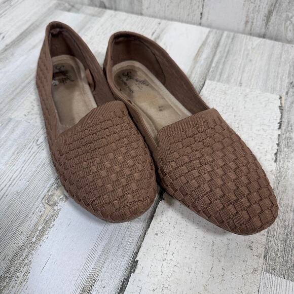 Seychelles Tan Waffle Memory-Foam Ballerina Flats – Size 9 Wide - MSRP $119 - Picture 1 of 4
